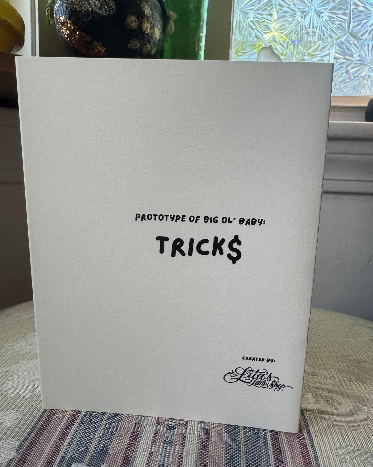 Trick$ greeting card