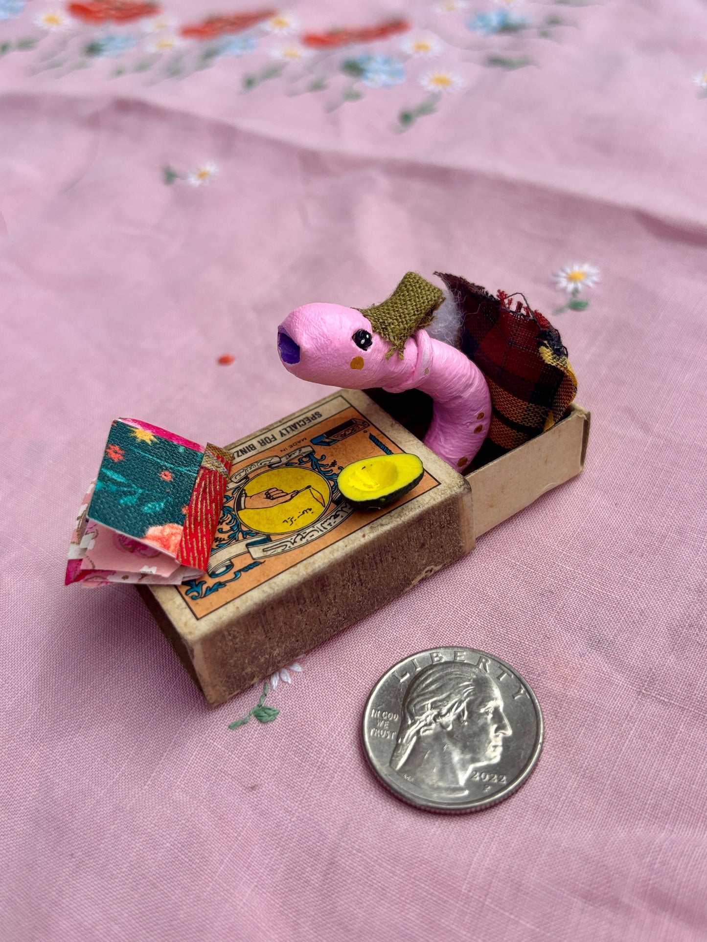 Matchbook Mini (Avocado Book Worm)