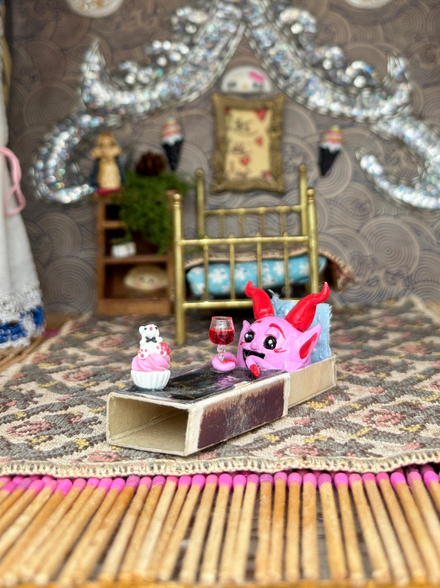 Matchbook Mini (Cupcake & Wine Devil)