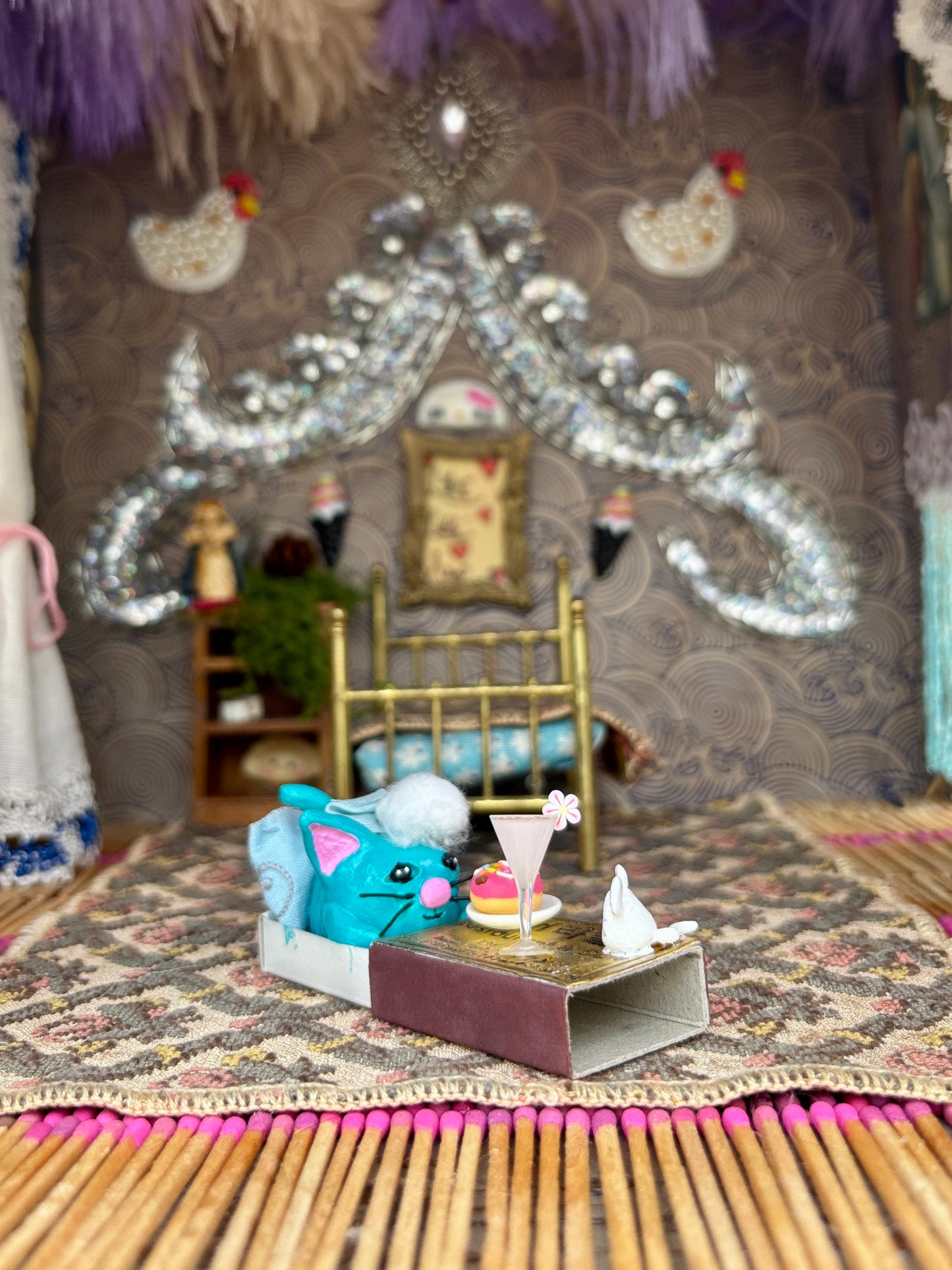 Matchbook Mini (Blue Kitty)
