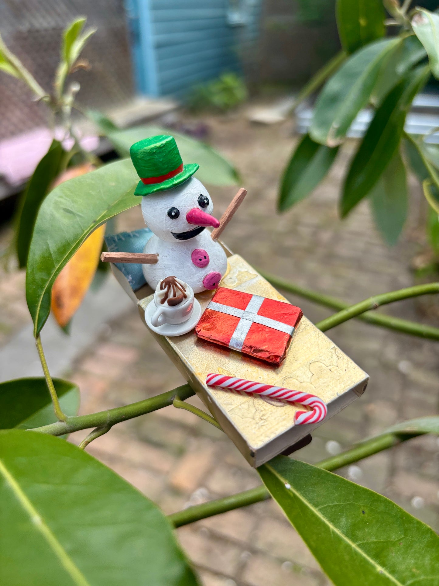 Matchbook Mini Ornament (Xmas Snowman)
