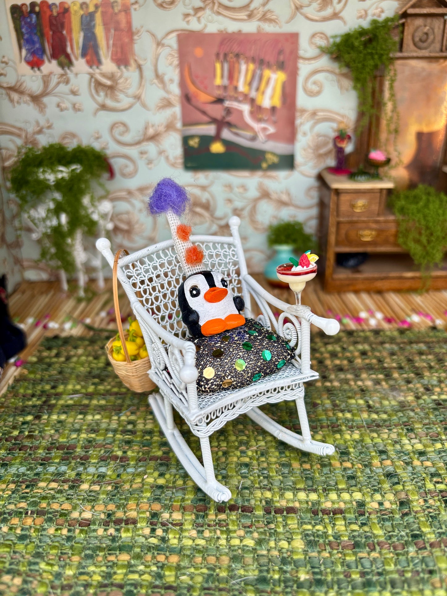Penguin in a Rocking Chair