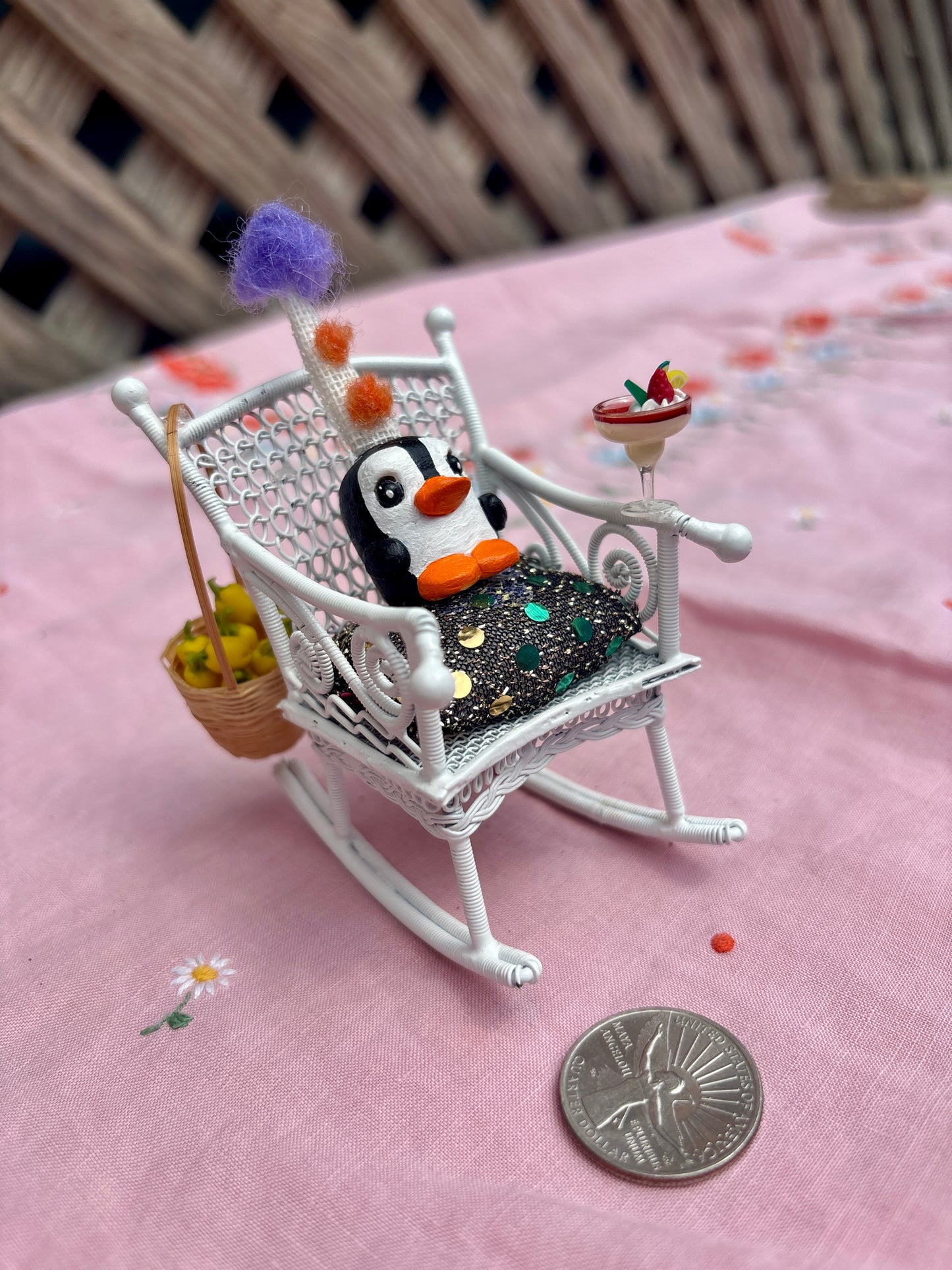Penguin in a Rocking Chair