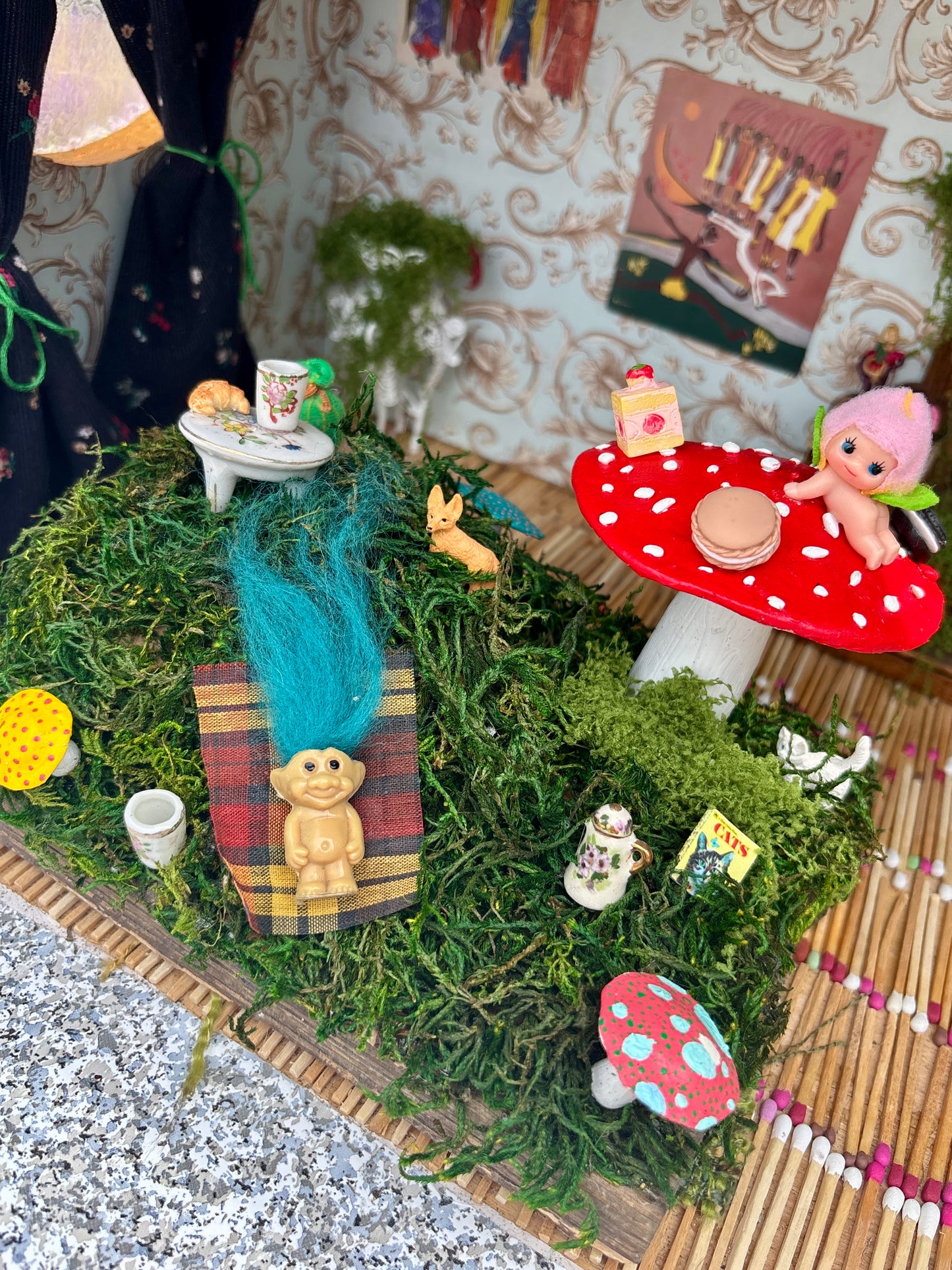 Mushroom Tea Party Diorama