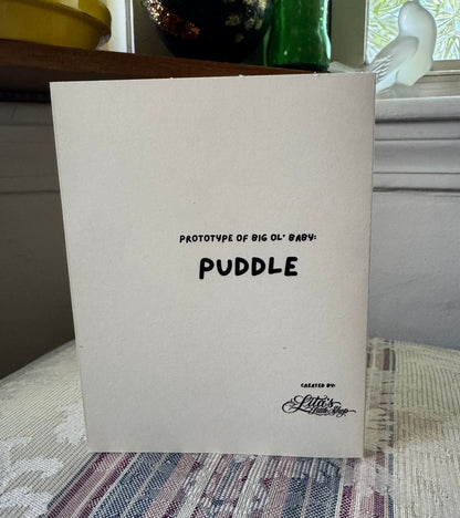 Puddle greeting card