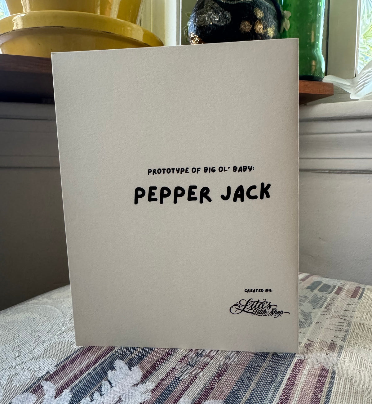 Pepper Jack greeting card