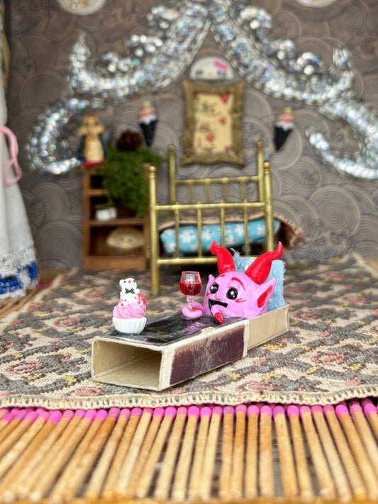Matchbook Mini (Cupcake & Wine Devil)