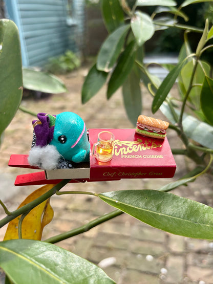Matchbook Mini Ornament (Poboy Whale)