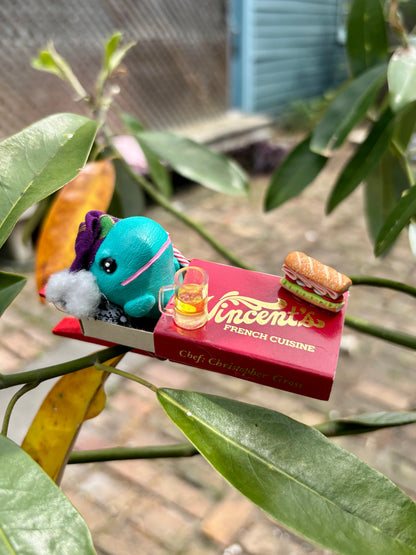 Matchbook Mini Ornament (Poboy Whale)