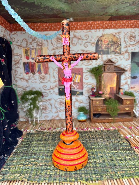 Pink Jesus On The Cross