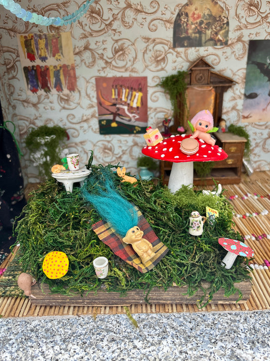 Mushroom Tea Party Diorama