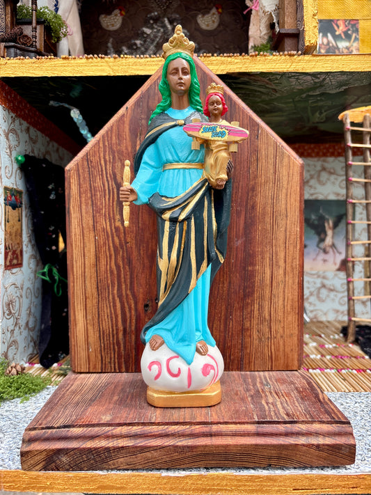 Virgin Mary & Skate Boarding Baby Jesus